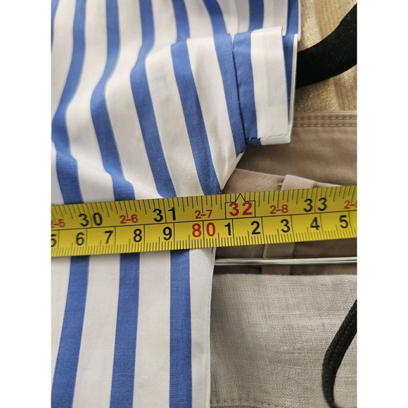 Harshman Rana Popover Blue/White Striped Shirt - Picture 4 of 4